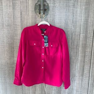 Lauren Ralph Lauren 100%‎ Linen Button Down Shirt